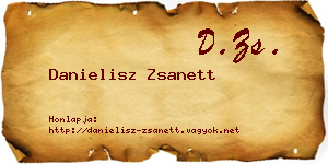 Danielisz Zsanett névjegykártya